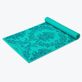 Gaiam Neo Baroque Print Yoga Mat 3mm Blue