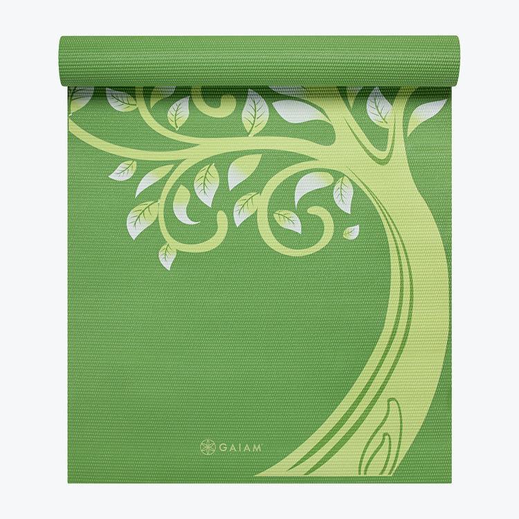 Gaiam Yoga Mat 3mm Printed Tree Of Wisdom