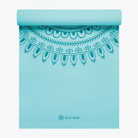 Gaiam Premium Marrakesh Yoga Mat 5mm Blue