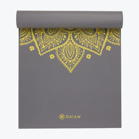 Gaiam Premium Citron Sundial Yoga Mat 5mm