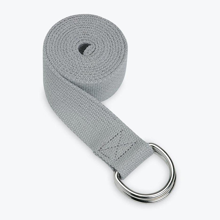 Gaiam Cotton Yoga Strap 6ft Gray