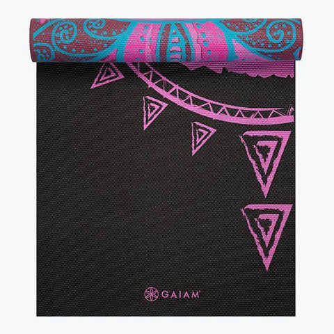 Gaiam Yoga Mat 6mm Reversible Be Free