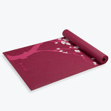 Gaiam Premium Pink Cherry Blosson Yoga Mat 5mm