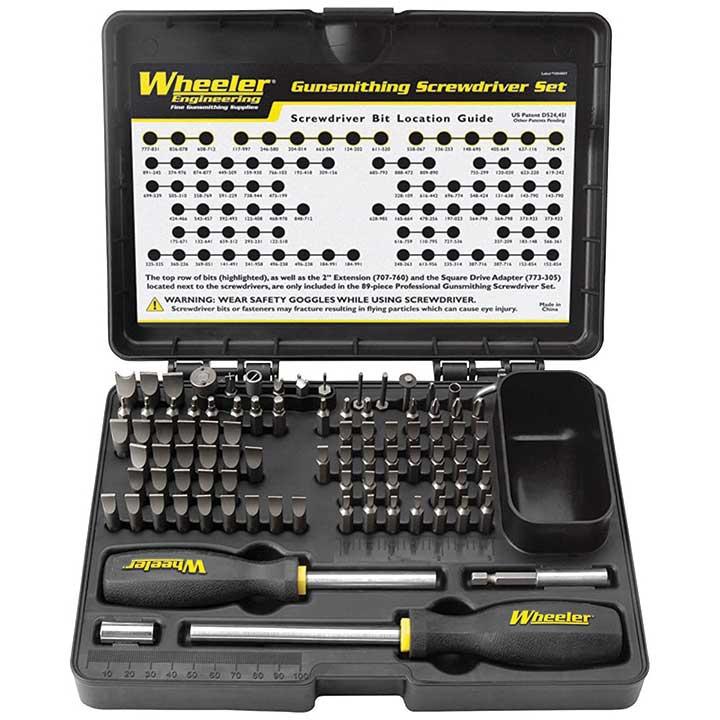 Wheeler Engineering Professional Gunsmithing Screwdriver Set 89 Pc