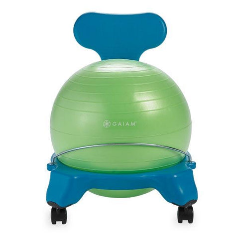 Gaiam Kids Classic Balance Ball Chair 38cm Blue-green