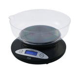 American Weigh Scales 5kbowl-bk Digital Kitchen Scale With Removable Bowl Black