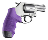 Hogue S&w J Frame Round Butt Rubber Monogrip Purple