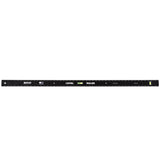 Mayes 48 Inch Magnetic Poly Level Rule W- Vials Black