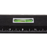 Mayes 48 Inch Magnetic Poly Level Rule W- Vials Black