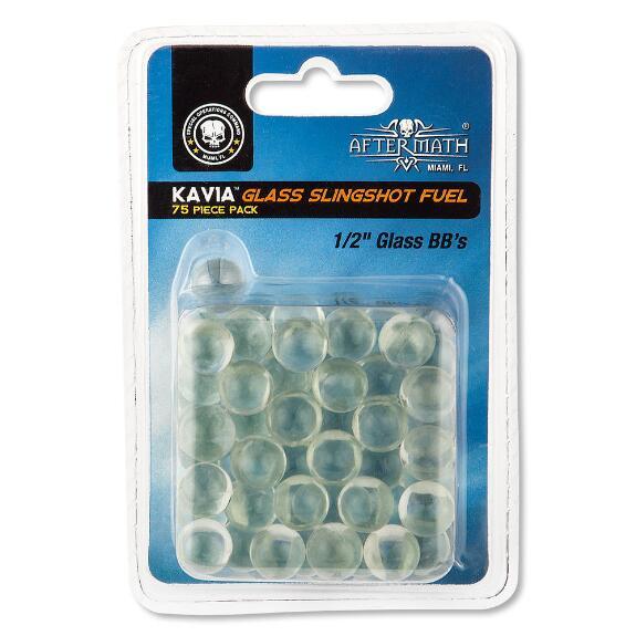 Gamo Kavia Glass Slingshot Fuel 1-2" Glass Bbs - 75 Count