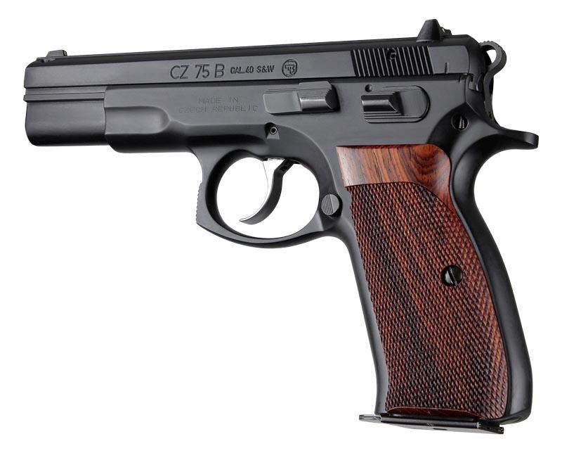 Hogue Cz75 Cz85 Cocobolo Checkered Wood Grips