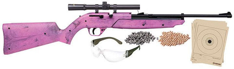 Crosman "760 Pumpmaster Kit (pink)bolt-action Variable Pump Air Rifle With 4x15 Scope
