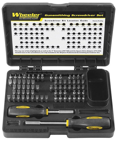 Wheeler Professional Gunsmithing Screwdriver Set 72 Pc