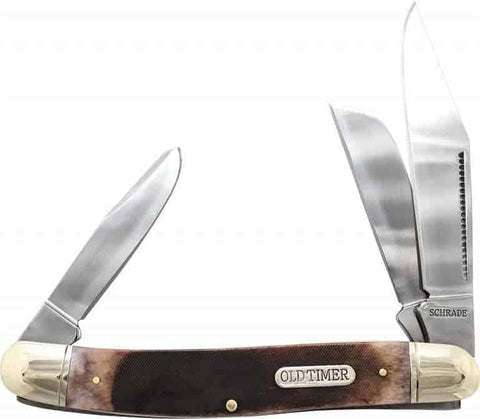 Old Timer Everlastingly Sharp Genuine Bone Lumberjack Folding Pocket Knife