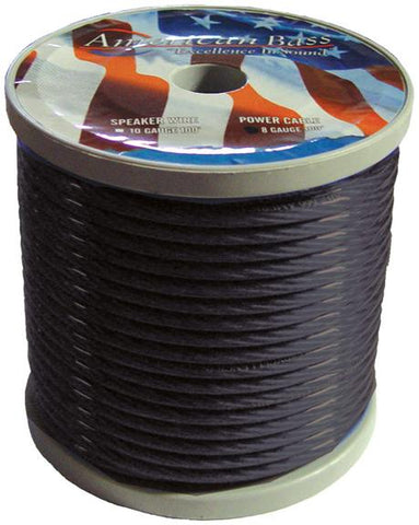 Wire American Bass 8 Ga Smoke Color 100ft Roll *ab655(r)*