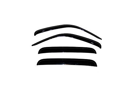 Auto Vent Shade Original Ventvisor Side Window Deflector Dark Smoke 4pc Set For 2002-2007 Jeep Libe