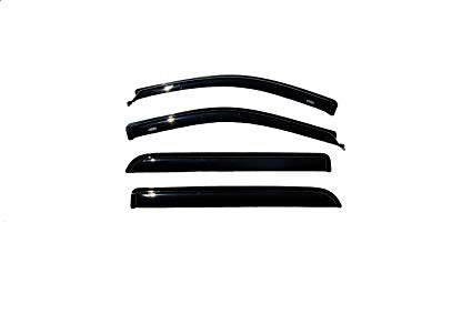 Auto Vent Shade Ventvisor Side Window Deflector Dark Smoke 4pc Set2004-2008 Ford F150 Supercrew