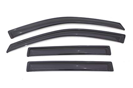 Auto Vent Shade Original Ventvisor Side Window Deflector Dark Smoke 4pc Set For 2011-2017 Jeep Comp