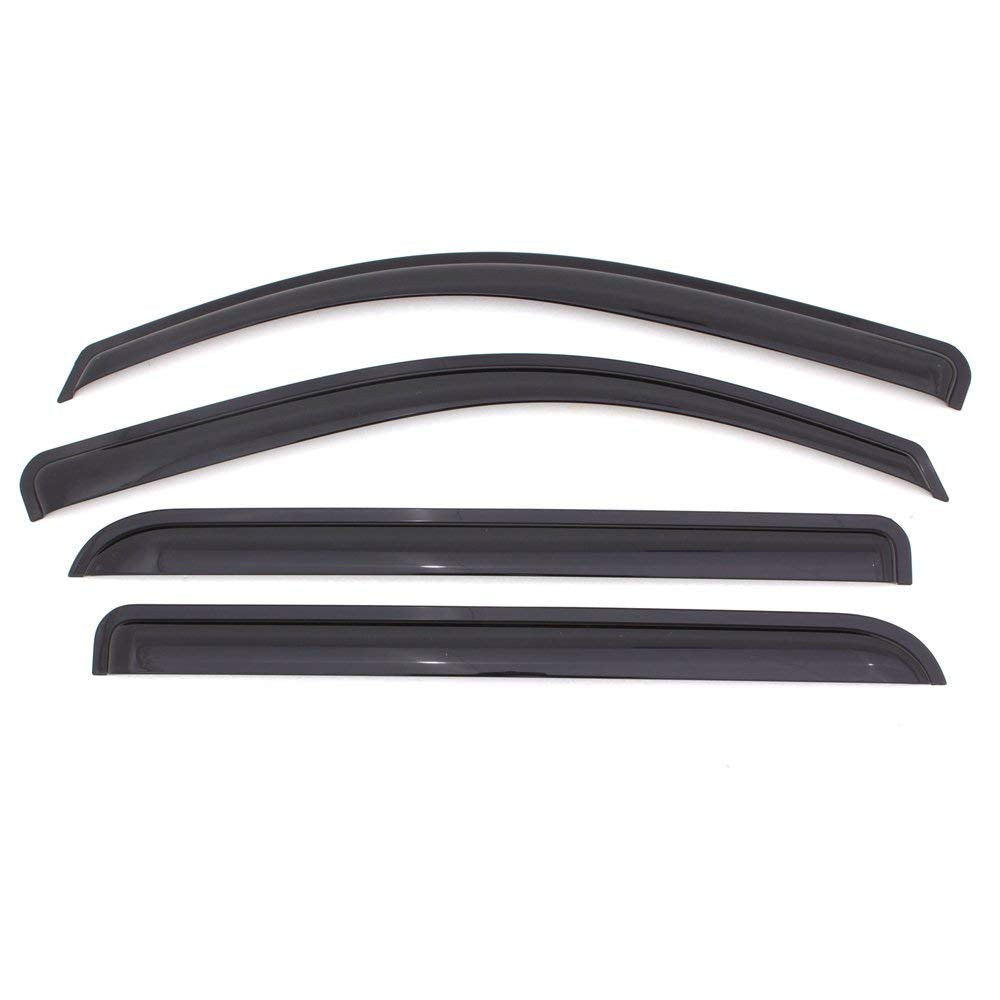 Auto Vent Shade Ventvisor Side Window Deflector Dark Smoke 4pc Set For 2002-2010 Ford Explorer