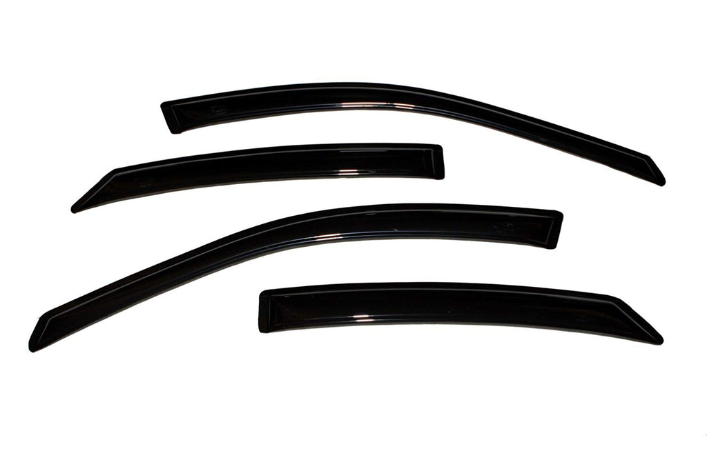 Auto Vent Shade Ventvisor Side Window Deflector Dark Smoke 4pc Set For 1996-2007 Ford Taurus