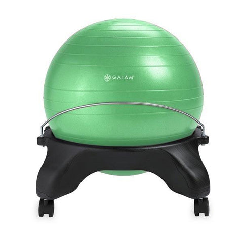 Gaiam Backless Balance Ball Chair Green