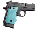 Hogue Sig Sauer P938 Ambi Safety Rubber Gripfinger Grooves Aqua