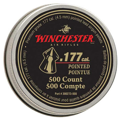 Winchester Pointed .177 Caliber Pellets 500 Count