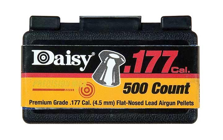 Daisy *990557512* .177 Cal. Flat-nosed Pellets 500 Silver Color 4.5 Mm