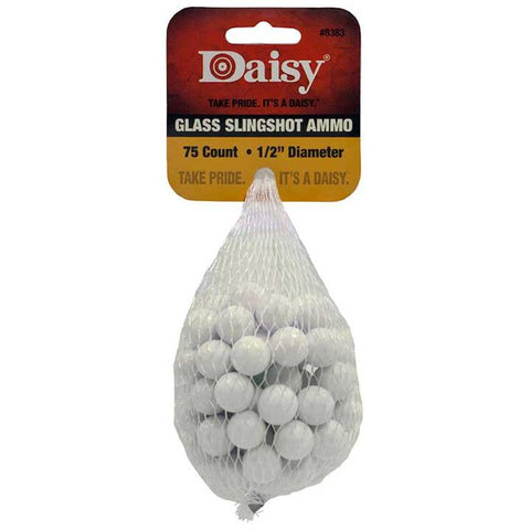 Daisy 1-2 Inch Glass Slingshot Ammunition 75 Per Pack