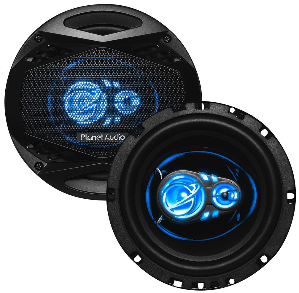 Planet Audio 6.5" 300 Watts Max 3 Way Led Illuminated Tweeters