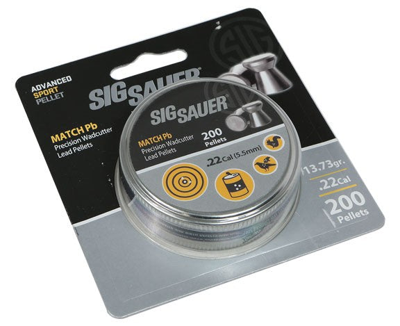 Sig Sauer Pellet  .22 Cal  Match Lead  200 Count  Blister Pack