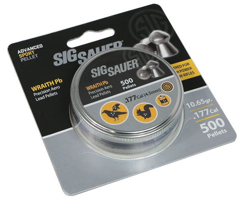 Sig Sauer *airammowraithpb177500* Pellet .177 Cal Wraith Lead 500 Count Blister Pack