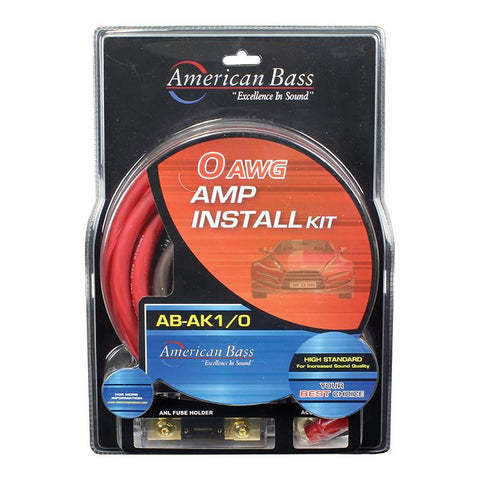 Amplifier Wiring Kit 0 Gauge American Bass