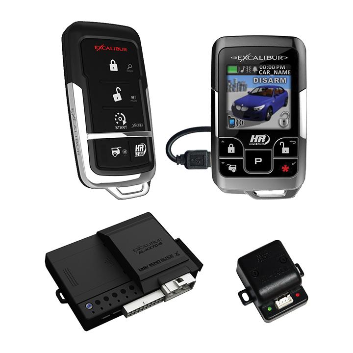 Excalibur 1 Mile Color 2 Way Security & Remote Start Alarm Combo