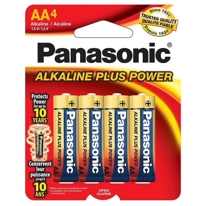 Panasonic Alkaline Size "aa" Plus Power (4-pack)