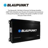 Blaupunkt Amplifier 3000 Watts Max 4 Channel