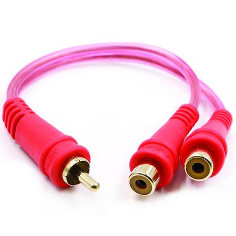 Rca Splitter Audiopipe 1m-2f Clear Installer Series