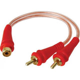 Rca Splitter Audiopipe 1f-2m Clear Installer Series