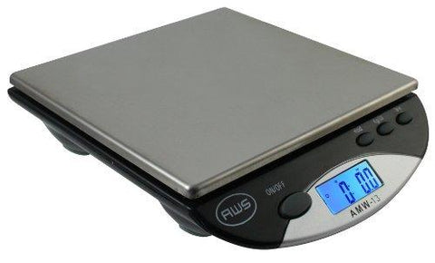 American Weigh Scales Amw-500i-blk Compact Bench Scale 500 By 0.1 G