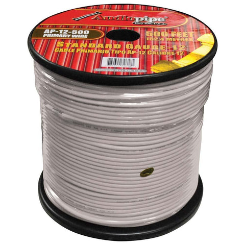 Audiopipe 12 Gauge 500ft Primary Wire White