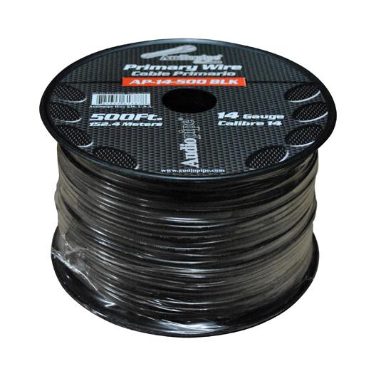 Audiopipe 14 Gauge 500ft Primary Wire Black