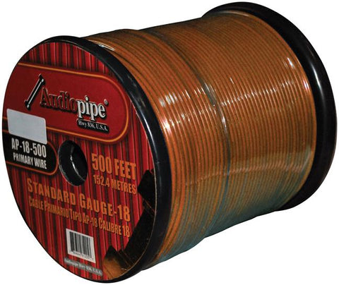 Remote Wire Audiopipe 18ga 500' Orange