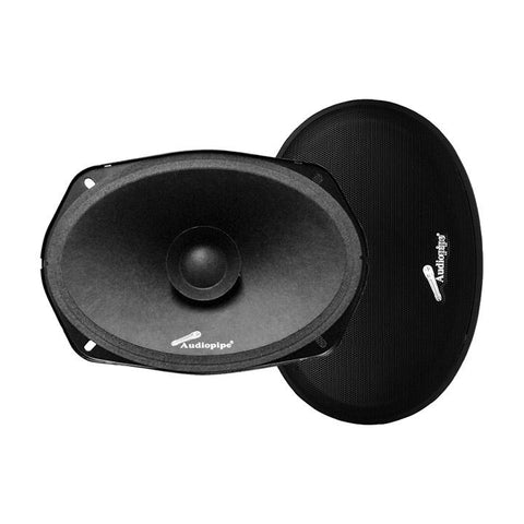 Audiopipe 6x9" Dual Cone Low Mid Frequency Loudspeaker(sold In Pairs) 250w Max