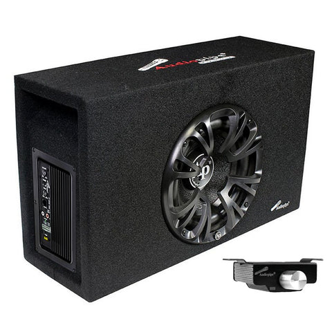 Audiopipe Single 10" Amplified Ported Bass Enclosure  1200 Watts