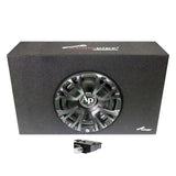 Audiopipe Single 8" Amplified Ported Bass Enclosure 800 Watts