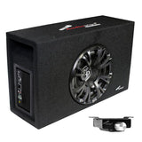 Audiopipe Single 8" Amplified Ported Bass Enclosure 800 Watts