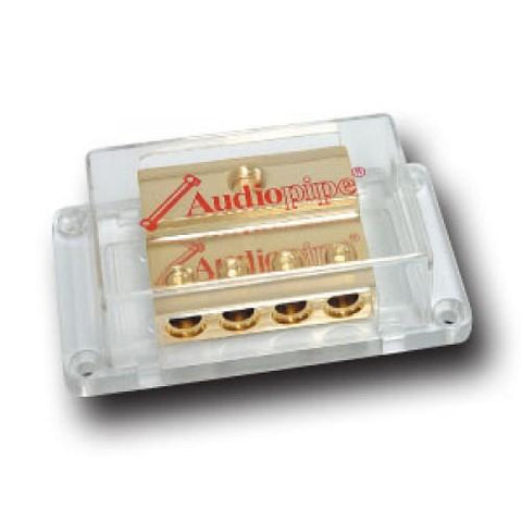 Distribution Block Audiopipe (1)0ga. In-(4) 4ga. Out