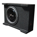 Audiopipe Single 10" Shallow Mount Downfire Loaded Enclosure 400 Watts