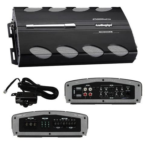 Amplifier Audiopipe 2500w 4ch Remote Bass Boost