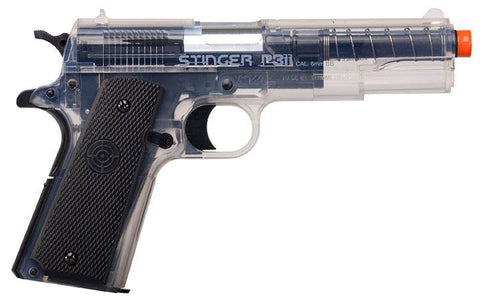 Crosman Stinger P311 (clear- Black)spring Powered Single Shot Military Style Pistol